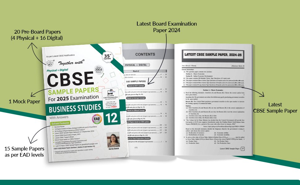 CBSE Class 12 EAD Sample Papers 2025